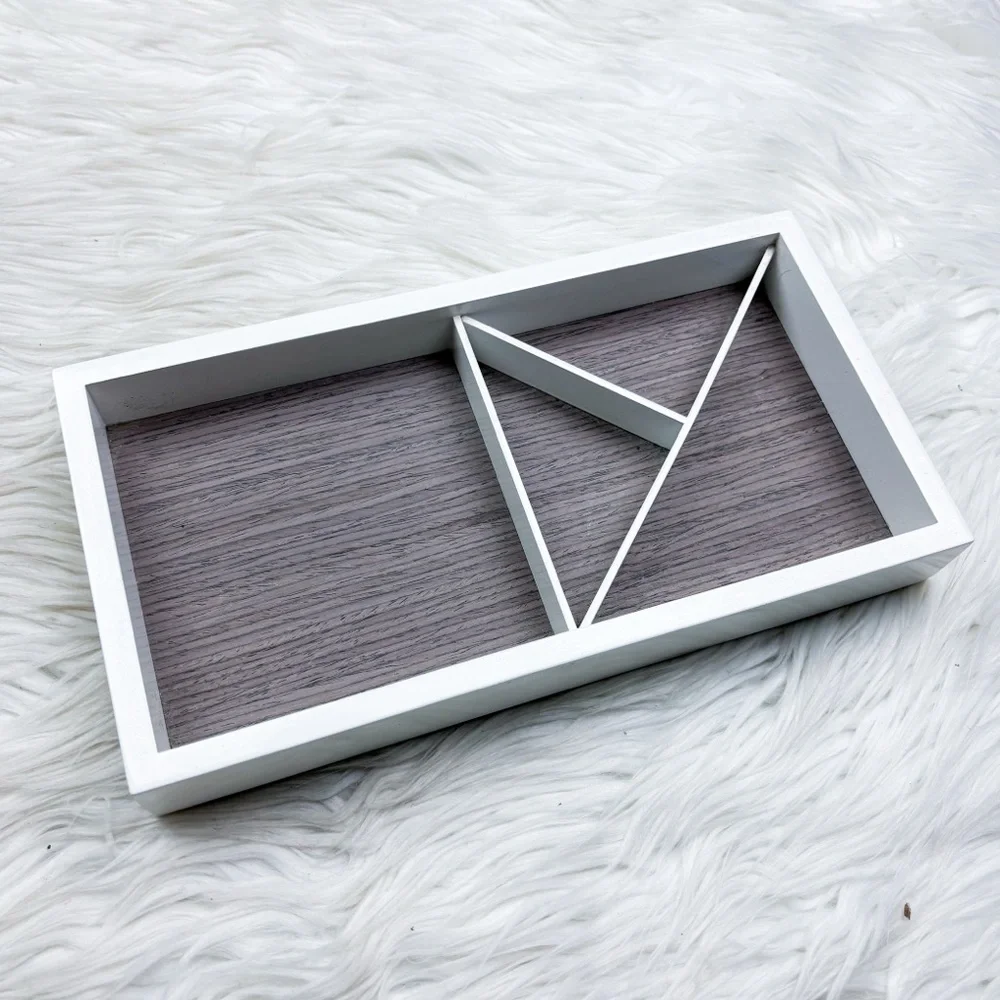 Target Geometric White Jewelry Vanity Catch All Tray